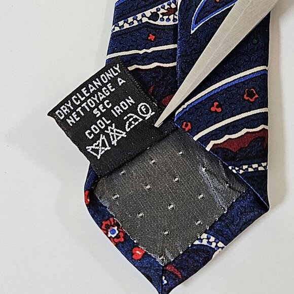 Gianfranco Ferre Tie Silk Italy Fantasy Paisley Print Party W 3.75 L 56.5 inches - Picture 6 of 11